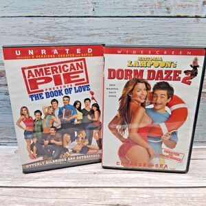 2 DVD Late Night Comedy Movies American Pie The Book Of Love & Dorm Daze 2